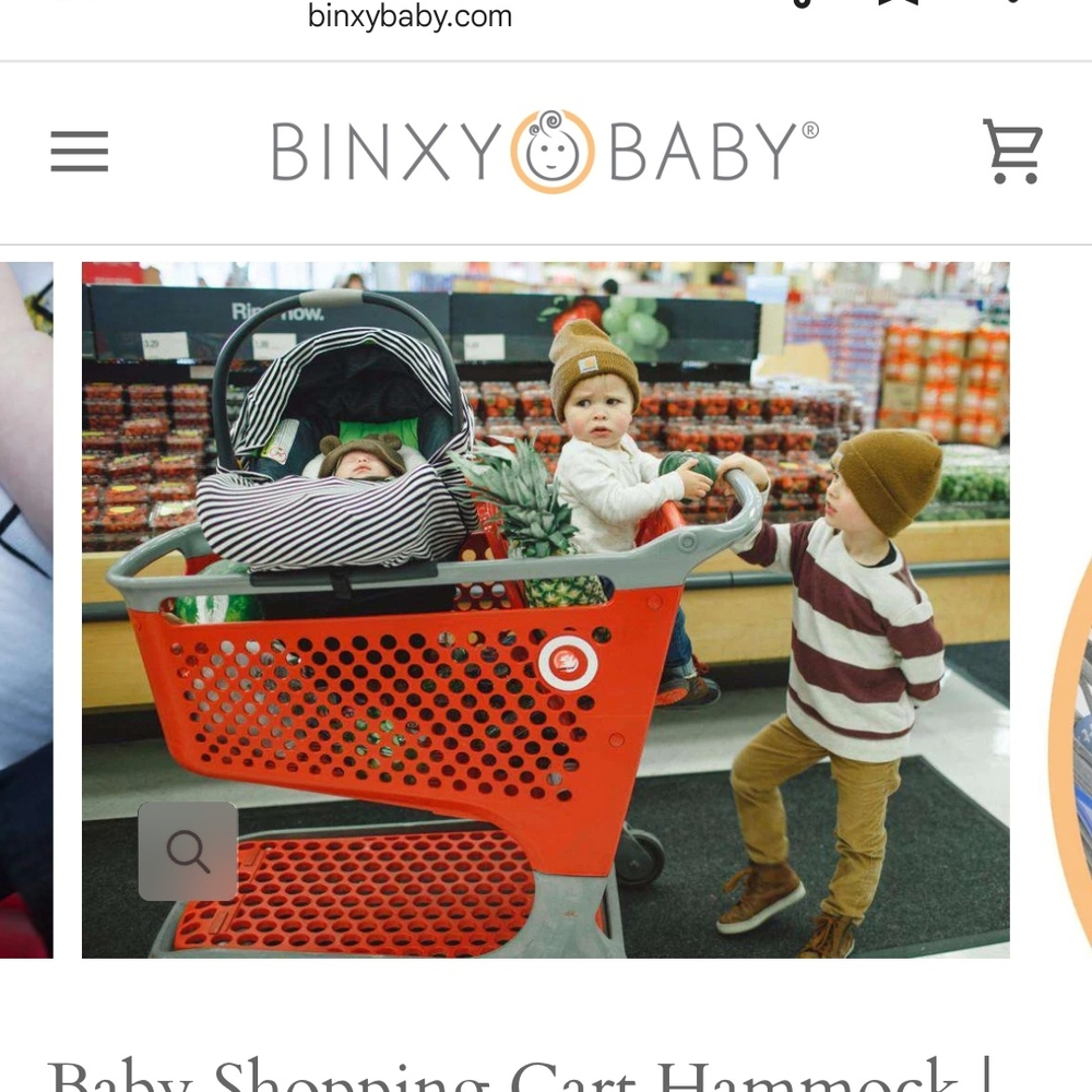 Black Shopping Cart Cover - Picture 2 of 3